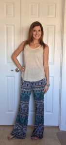 $12.99!! And I actually like this turquoise grey orange print better than the red/ navy!!