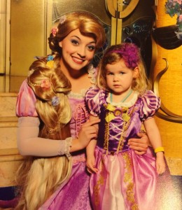 Of course we brought our Rapunzel dress for the occasion! 