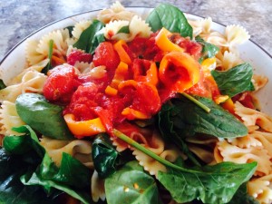 This recipe is great! I never add more than 2 veggies!  Peppers an spinach tonight! 