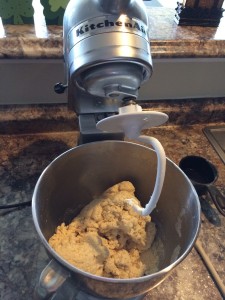 Using a KitchenAid mixer? Switch to the dough hook before adding flour! 