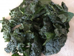 I buy bunches of curly kale! Wash well! 