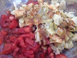 Only add two or three ingredients into your pasta salad. It is easy to get carried away!