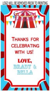 Favor tags are easy details that add a nice personalized "thanks for coming " message. Yes, I still send a formal thank you note later. Remember, I'm old school. Many have told me it is outdated. (According to Emily Post, it is necessary!)