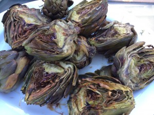 Bursting with flavor! Serve grilled artichokes as an appetizer on a Friday paired with a refreshing Reisling ! 