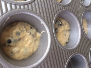 I love my non -stick muffin tins ! No messing with baking cups!