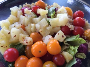 No dressing needed! But I'm sure a honey sesame would be awesome! Next time!
