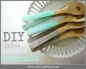 http://www.everythingetsy.com/2012/05/diy-ombre-painted-utensils/