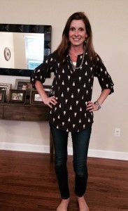 Love this blouse! I love this style of blouse so much I have 5 more just like it!!