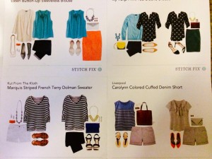 Stitch Fix included this cute styling card to give dress up and down the items! To see them in outfits!