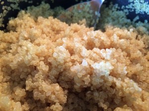 Quinoa recipe- 1 cup uncooked quinoa and 2 cups water! 