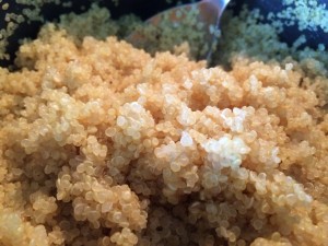 Quinoa recipe- 1 cup uncooked quinoa and 2 cups water!
