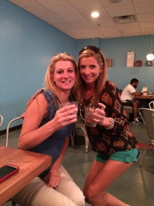 We stumbled in on $5 Mojito Mondays! Lucky us! On the left is my beautiful friend Nikki Gasbarrini who ordered a blueberry Mojito! Super fun, right? 