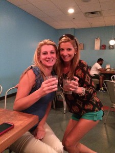 We stumbled in on $5 Mojito Mondays! Lucky us! On the left is my beautiful friend Nikki Gasbarrini who ordered a blueberry Mojito! Super fun, right?