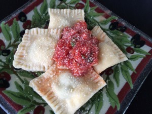 Ravioli ... A little pocket of a surprise taste explosion. I love creating different flavor combinations! 