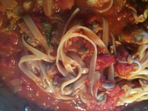 Before photo. The mixing and absorbing of the liquid is the most important part of this dish. Almost like mixing homemade sausage!
