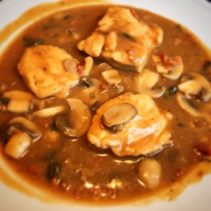 The Chicken Saltimbocca from PRW menu