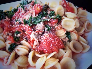 Tomato Kale Orecchiette!