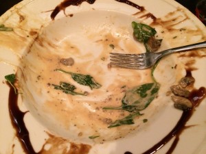 I'd say we all loved the food! The food portions at Matteo's are substantial , but I'm guessing a doggie bag is a rarity!