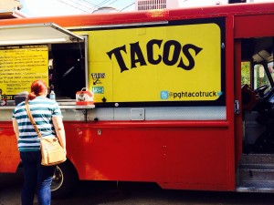 Fellow trucks thank James for his help and comradery. James has organized truck lunch spots and Round Ups throughout the Pittsburgh area!