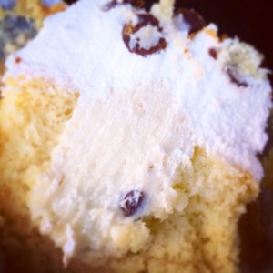 Look at the creamy delicious cannoli filling- Made by Patti's Pastries in Aliquippa, PA.