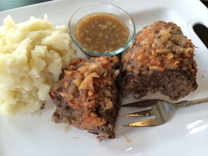 Fall Comfort! Served with whipped potatoes and gravy!