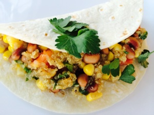 Quinoa and BlackEyed Pea Tacos! 