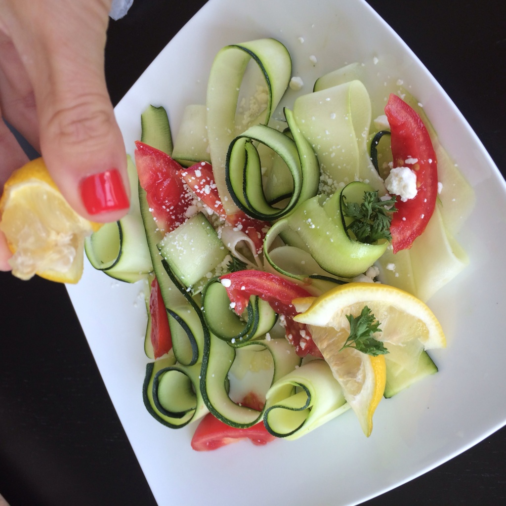Summer Zucchini Salad with Honey Lemon Vinaigrette! – Parmesan Princess