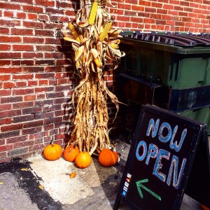 The entrance is Williams Way parallel to Carnegie's Main Street!