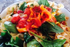 This recipe is great! I never add more than 2 veggies!  Peppers an spinach tonight!